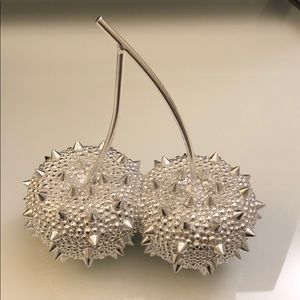 Brass silver cherries